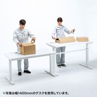 サンワサプライ 手動昇降ミーティングデスク ハイテーブル 幅1200×奥行700×高さ715～1125mm ホワイト ERD-SH12070WN 1台（直送品）