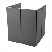 サンワサプライ パーティションブース 増結用パネル 幅500×奥行30×高さ1200mm（パネル1枚あたり） グレー SPT-PB001PN 1セット（直送品）