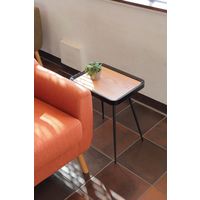 【軒先渡し】 あずま工芸 TOCOM マルコ サイドテーブル スクエア 幅400×奥行300×高さ480mm ナチュラル 1台（直送品）