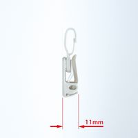 オープン工業 名札用クリップ プラスチック製 NX-14-GY 1袋(10個入)