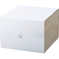 【ギフト包装】 「幸せの宝箱」二段重ね 日本製風呂敷包み OJYU-SHU40MBL（M） ブルー（直送品）