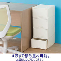 岩崎工業 再生PP引き出しケース 深型1段 クリア ST6100RN オリジナル（わけあり品）