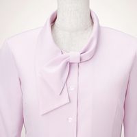 カーシーカシマ ナガソデリボンブラウス ピンク 7号 EWB433-9_7 1着