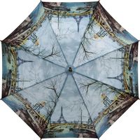 ユーパワー 名画木製ジャンプ傘（ジョルジュ B. 「エッフェル塔」） AU-02207（直送品）