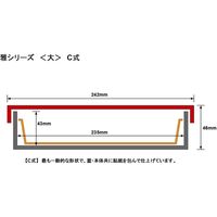 瑞光明 料理・弁当箱 雅シリーズ C式 大 O-868 T-80-A葡萄 v1328mybcdo868t80abu 1包（100セット）（直送品）