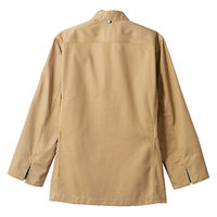住商モンブラン コックコート 男女兼用 長袖 ベージュ×ブラウン BW6501-7 1枚
