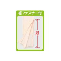 ケアファッション 婦人裾ファスナー付タイツ ピーチ L 01916-02 1枚 61-7377-08（直送品）