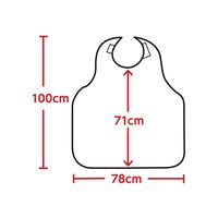 ケアファッション 名札付食事用エプロン ピンク 39670-01 1枚 61-7384-47（直送品）