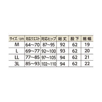 ケアファッション 婦人脇全開ニットパンツ ブラック 3L 39817-15 1枚 61-9683-60（直送品）