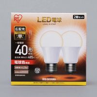アイリスオーヤマ LED電球 E26 2P 広配光タイプ 電球色 40形相当 LDA5L-G-4T52P（直送品）