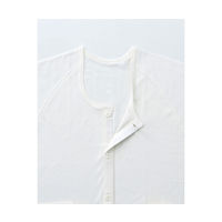 神戸生絲 紳士前開き7分袖(ボタン式) M No.1V 1枚 63-1284-75（直送品）