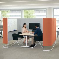 【組立設置込】コクヨ インフレーム チェアースクリーンブース ハーフ 3人用 幅2630×奥行828×高さ1650mm SN-TC316BGN0TN（直送品）