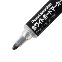 ぺんてる ホワイトボードマーカー ノックル中字 丸 黒3本 XMWLM-A3 5セット(15本:3本×5)