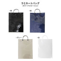 【手提げ袋】 エヒメ紙工 ラミネートバッグ大 グレー PPL-G 10個