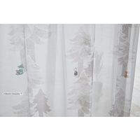 スミノエ レースカーテン プート 100×133cm グレー 4549781238197 1枚