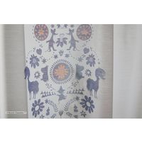 スミノエ MOOMIN レースカーテン フォークライン 1000×1980mm ブルー 4549781238272 1枚（直送品）