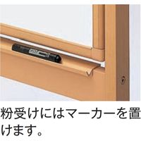 【設置込】コクヨ 木調ホワイトボード 回転式 両面タイプ ホーロー板面 W1920mm HE-BBR136WW 1脚（直送品）