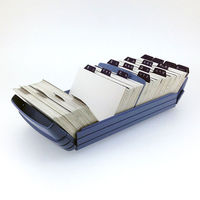 名刺整理器（600名用） ブルー NO.860E（わけあり品）