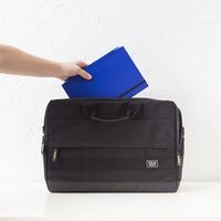 ナカバヤシ 折りたたみクリップボード A4E型 ブルー QB-FA4E-BL 1個