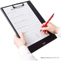 ナカバヤシ ワイドクリップボード カバータイプ A4E型 ブルー QB-CWA4E-BL 1個