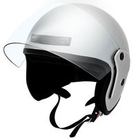 【二輪車・バイク用ヘルメット】アクアドリーム（AquaDream） オープンフェイスヘルメットシルバー AD-OF200-SL 1個（直送品）