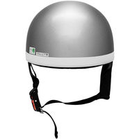 【二輪車・バイク用ヘルメット】アクアドリーム（AquaDream） 白ツバハーフヘルメットガンメタ AD-WH100-GM 1個（直送品）