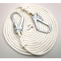 まつうら工業 両端大口径フック付 クレモナS荷揚げ用ロープ 16mmΦ×3m KMS16-3-2HOOK 1本