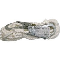 まつうら工業 両端大口径フック付 クレモナS荷揚げ用ロープ 16mmΦ×10m KMS16-10-2HOOK 1本