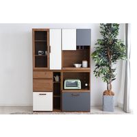 【軒先渡し】東馬 モカ オープン引出 幅598×奥行395×高さ870mm ライトブラウン 54671690 1台（直送品）