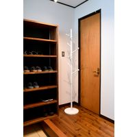 山善 YAMAZEN ツリーポールハンガー 幅300×奥行300×高さ1760mm サンドホワイト RTP-176(SWH) 1台（直送品）