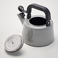 富士ホーロー ほうろう製ケトル　コットン　2.1Ｌ 笛吹きケトル ワインレッド 2個（直送品）