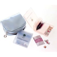 シンコハンガー くすり携帯 フラップケース ブルー 17100 1セット(12個)（直送品）