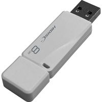 磁気研究所 HIDISC USB 2.0 フラッシュドライブ 8GB 白 キャップ式 HDUF132C8G2 1個