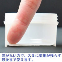 軟膏容器　軟膏壺　軟膏ツボ　軟膏つぼケーエム化学 増量 丸底プラツボ6mL(クリーム) 1036014 1箱(100個入)