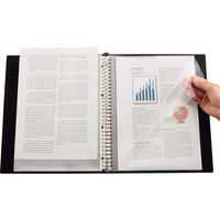 リヒトラブ SMART FIT 2タイプポケットクリヤーブック交換式 A4 トップイン×10 オープンポケット×3 ブラック N7520-24 1冊