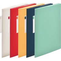 リヒトラブ noie-style クリヤーブック<オープンポケット> A4 10ポケット ネイビー N7674-11 2冊