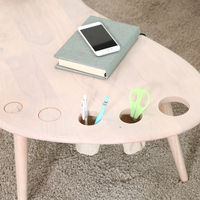 不二貿易 Natural Signature センターテーブル FOOT 幅940×奥行530×高さ330mm ホワイトウッド 37658 1台（直送品）