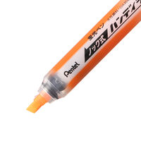 ぺんてる 蛍光ペン ノック式 ハンディラインS オレンジ XSXNS15-F 1セット(10本)