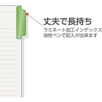 マルマン ラミネートタブインデックス A4ワイド 30穴 5山 LT3005 1セット(5冊)