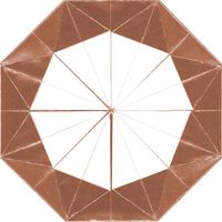 トーヨー 金銀銅おりがみ15cm 30枚入(金銀銅・各10枚入) 8003 1セット(10パック)