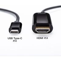 サンワサプライ TYPE C-HDMI変換ケーブル HDR対応 2M KC-ALCHDRA20 1本（直送品）