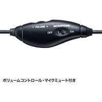 サンワサプライ USBヘッドセット コールセンター向け 片耳 軽量 左右両対応 MM-HSU12BK 1個（直送品）