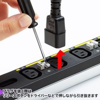 延長コード 電源タップ 3m IEC C13 12個口 ブラック TAP-SV23012LKN サンワサプライ 1個（直送品）