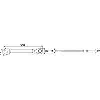 イチネンアクセス MUST シャークフレキギアレンチ 17mm MWS-F17 12360 1個（直送品）