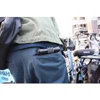 サギサカ U字マイセットダイヤルロック ブラック 7.5×13cm 43495 1個