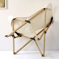 スパイス バカンス　キャンパスフォールディング　ウッドチェア　ホワイト SFVY1910WH 1台（直送品）