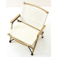 スパイス バカンス　キャンパスフォールディング　ウッドディレクターチェア　ホワイト SFVY1920WH 1台（直送品）