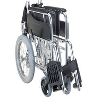 マキテック　アルミ介助用車いす　SMK30-4043KS　小花ブルー 1台　【車いす】介援隊カタログ W2112（直送品）