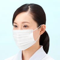 リーブル　メディローブ 3層式マスク（耳掛け）　M-65　レギュラーサイズ　ホワイト　1箱（50枚入）