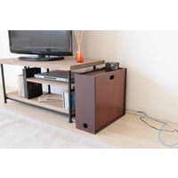 【軒先渡し】ヤマソロ Maronie 収納ボックス ルーター＆電源タップ 幅400×奥行148×高さ350mm 77-306 1台（直送品）